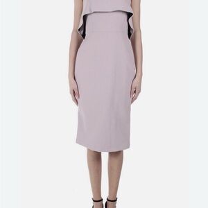 NEW WITH TAG BCBG MAXAZRIA MONTANA RUFFLE STRAPLESS SHEATH DRESS